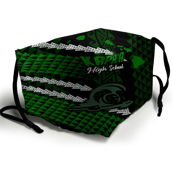 Hawaii Kapaa High School Face Mask Map Style