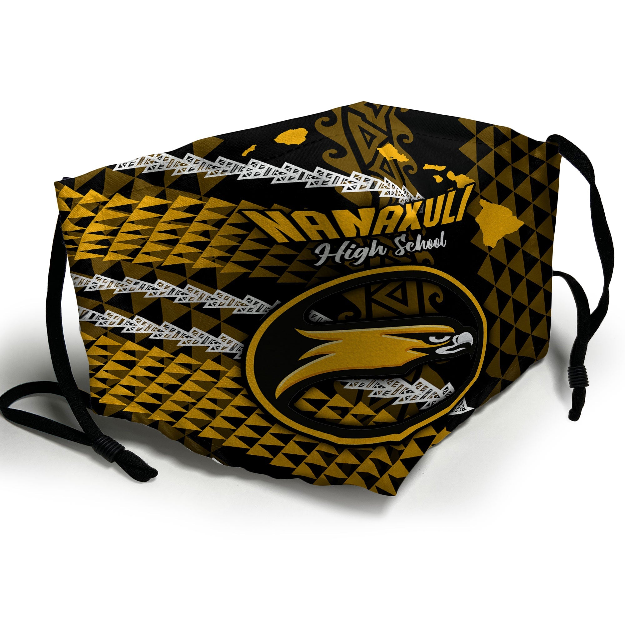 Hawaii Nanakuli High School Face Mask Map Style