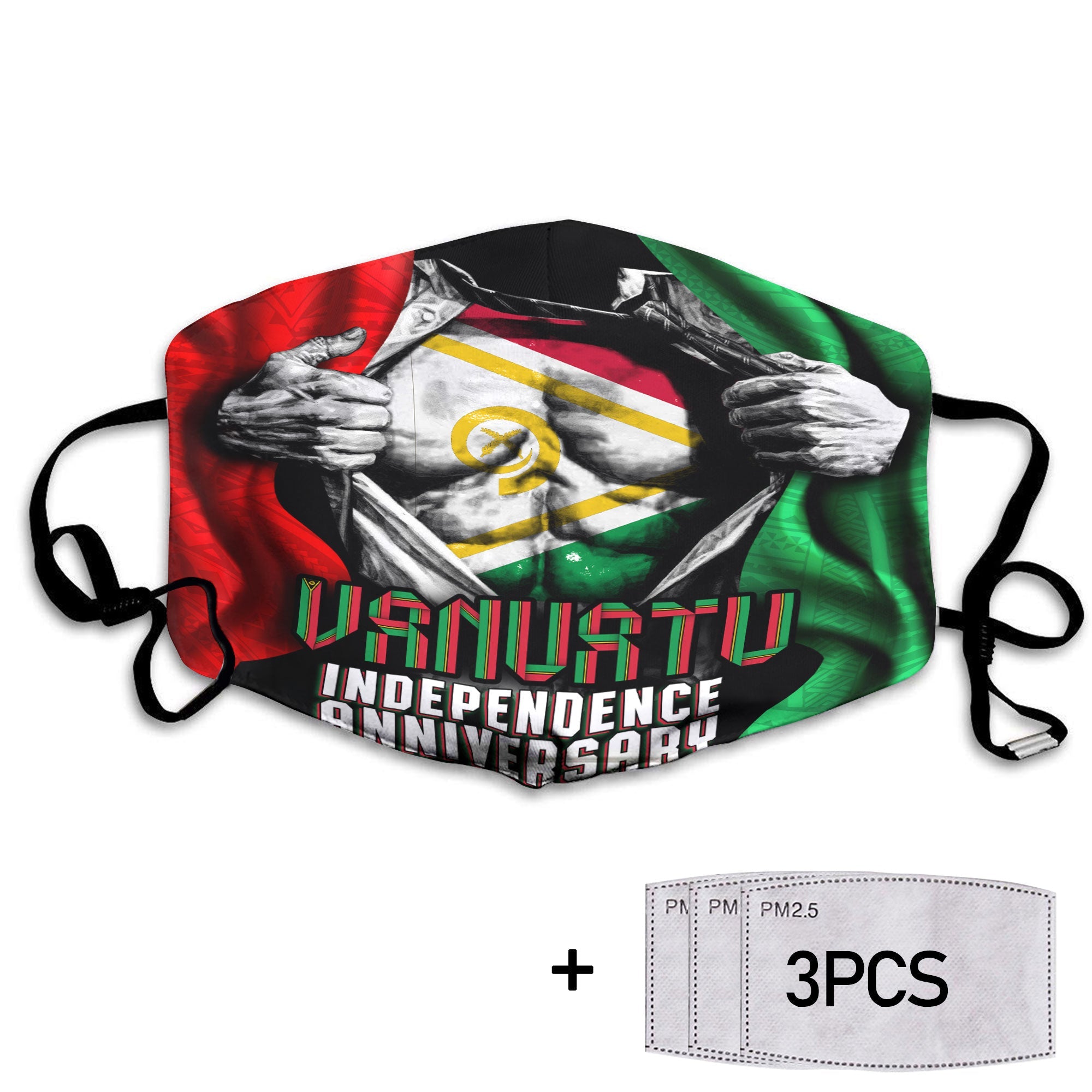 Vanuatu In Me Independence Day Face Mask 43rd Anniversary Style