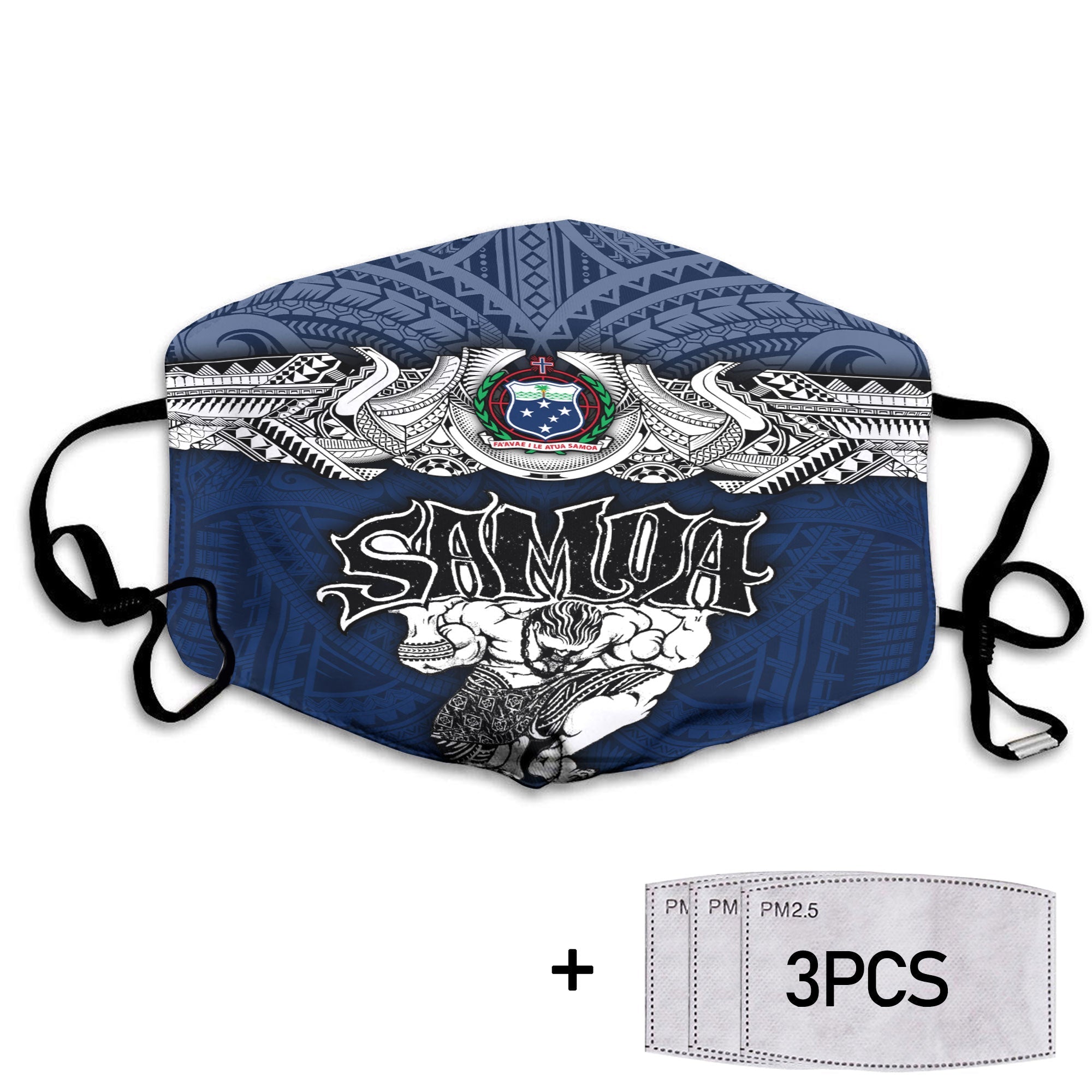 Samoa Warrior Face Mask