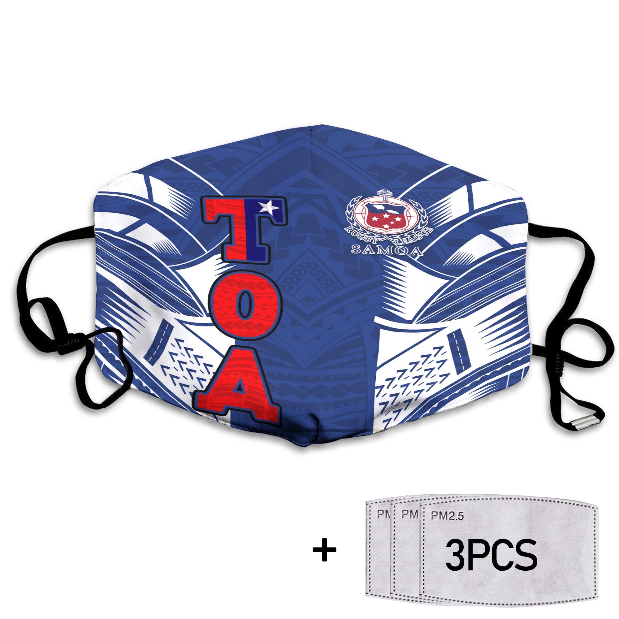 TOA Samoa Rugby Face Mask