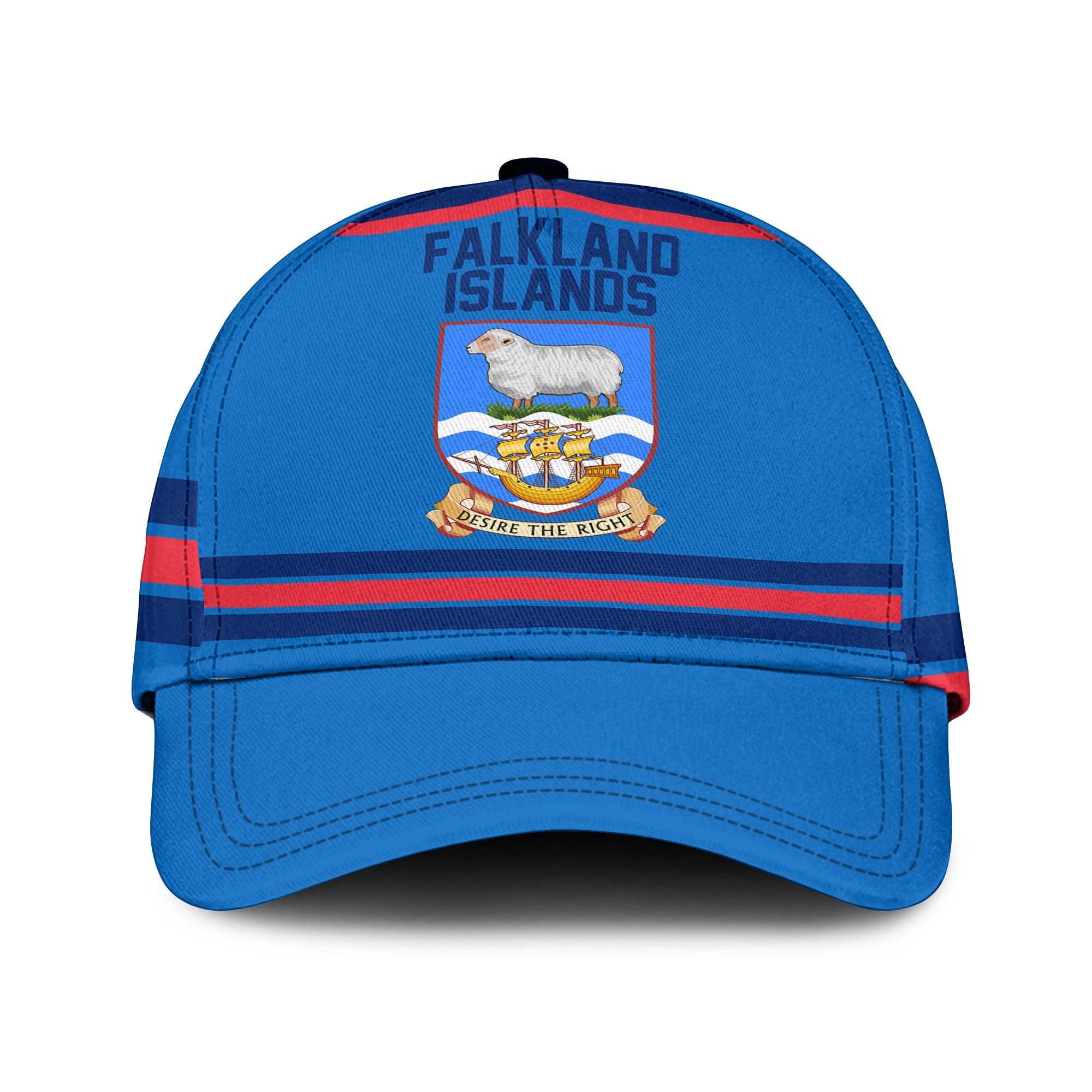 Falkland Islands Classic Cap Flag & Coat Of Arms Hockey Style