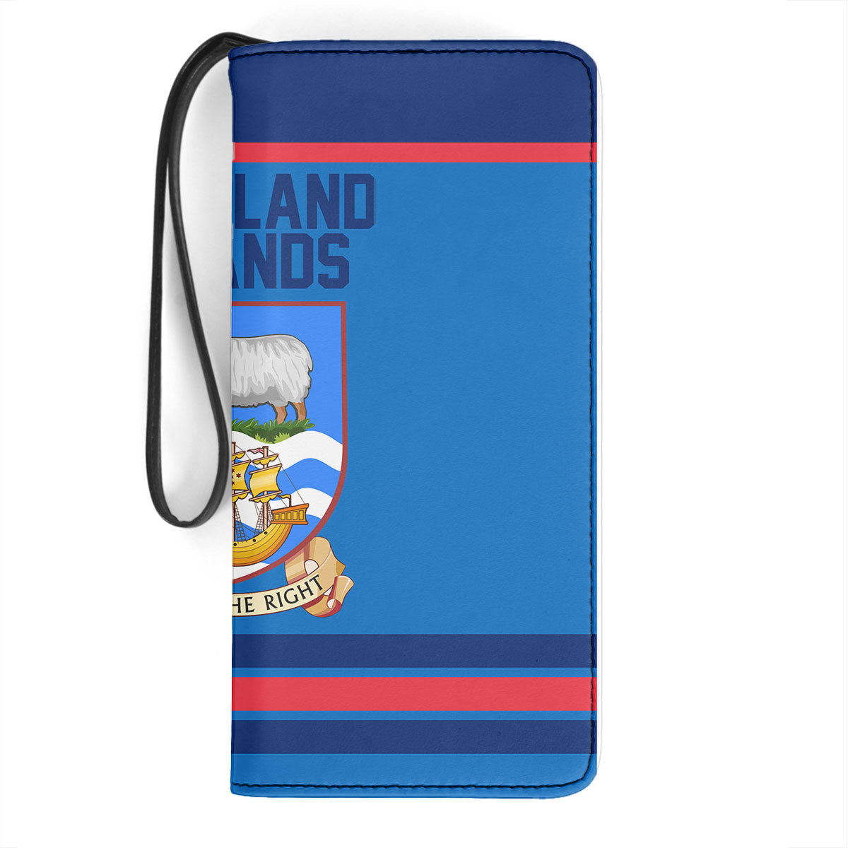 Falkland Islands Clutch Purse Flag & Coat Of Arms Hockey Style