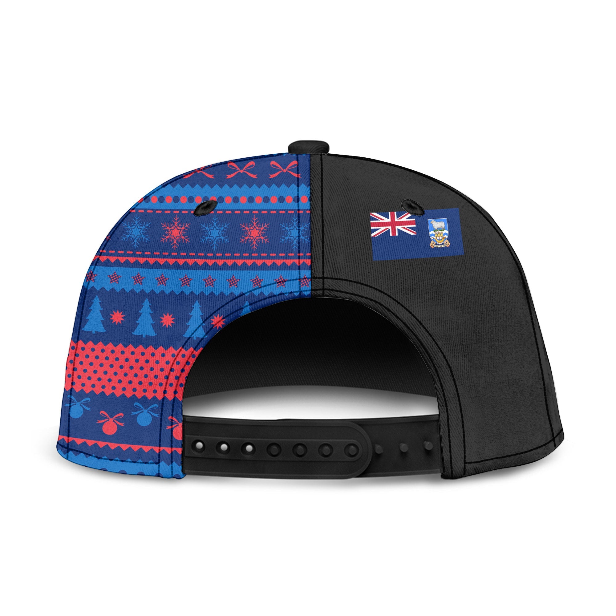 Falkland Islands Snapback Hat Coat Of Arms Christmas Style