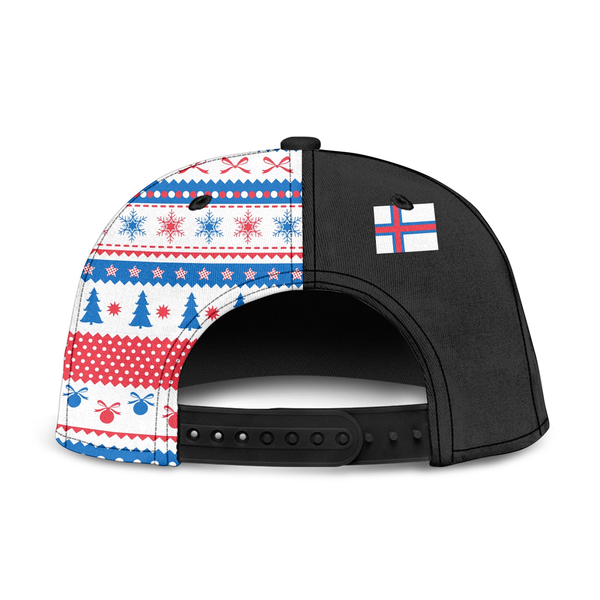 Faroe Islands Snapback Hat Coat Of Arms Christmas Style