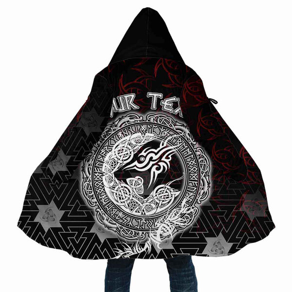 Custom Viking Hooded Coat Fenrir Wolf Special Style