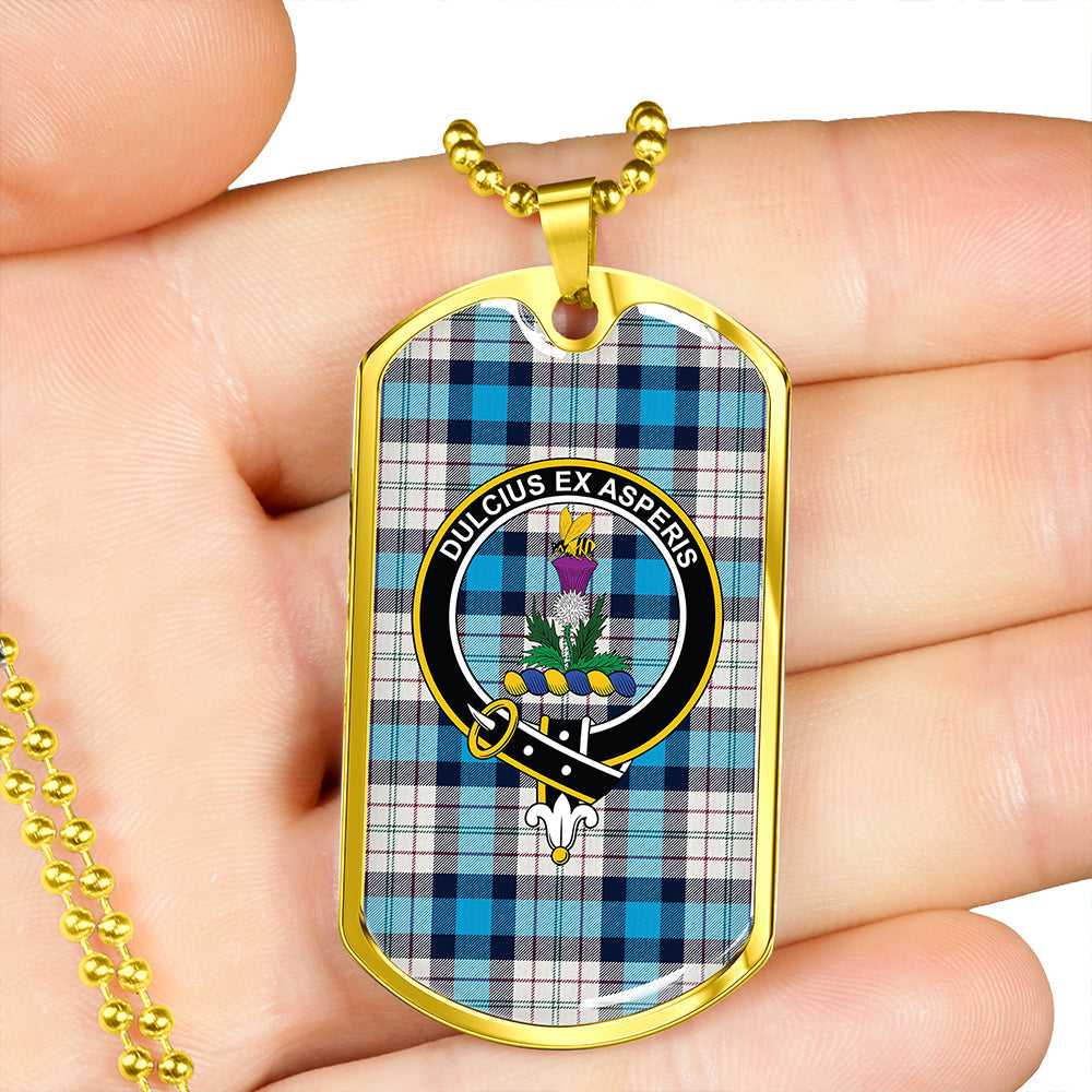 Ferguson Dress Clan Badge Classic Tartan Dog Tag Necklace