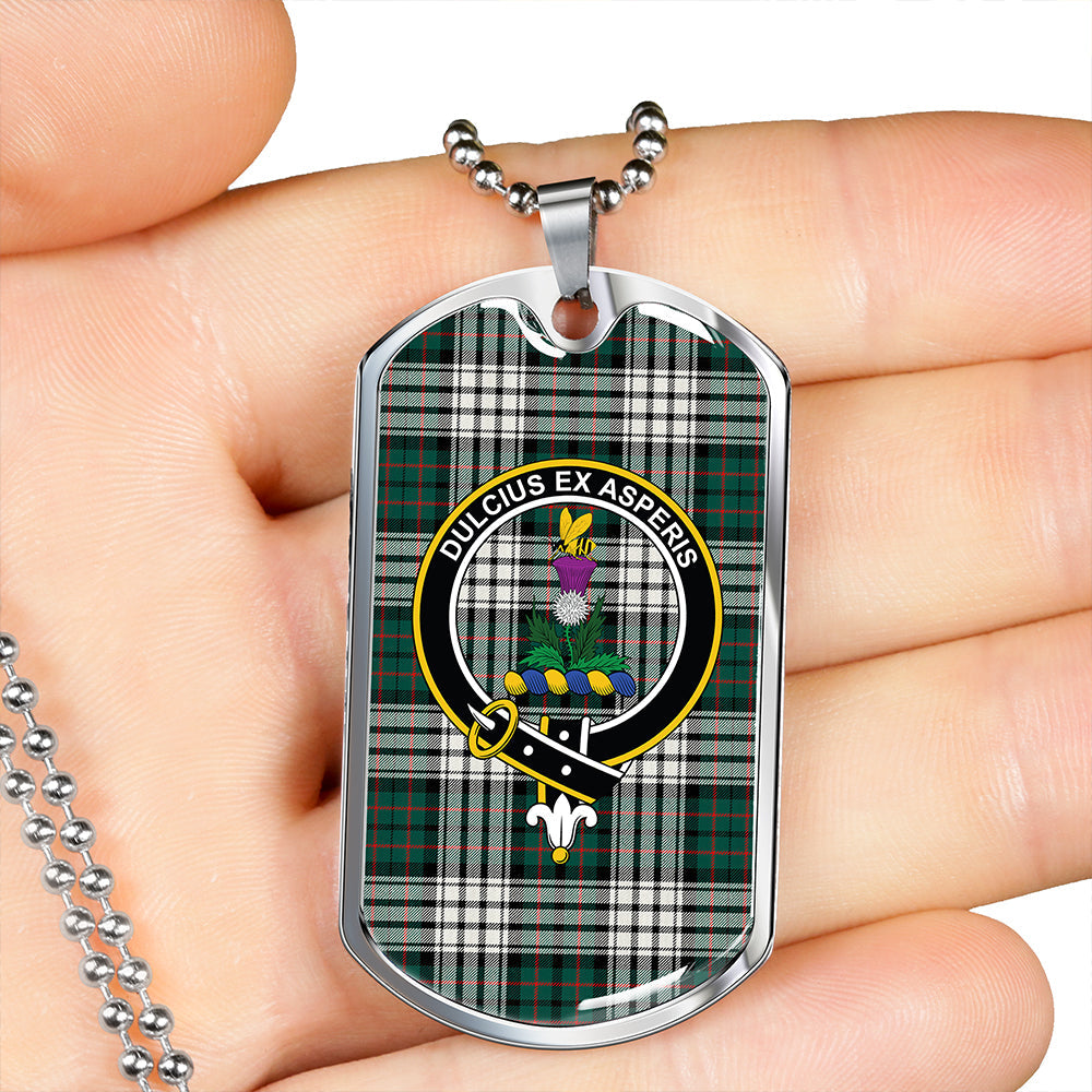 Ferguson Dress #2 Modern Clan Badge Classic Tartan Dog Tag Necklace