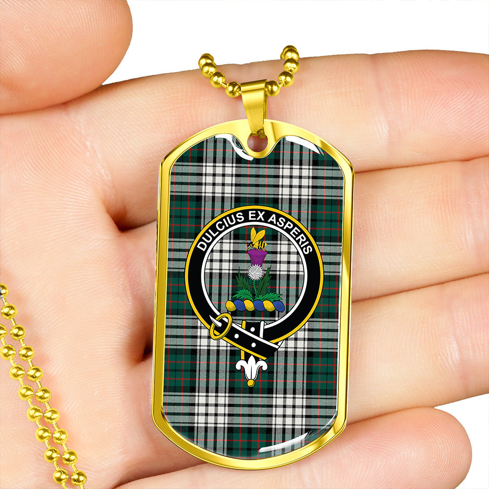 Ferguson Dress #2 Modern Clan Badge Classic Tartan Dog Tag Necklace