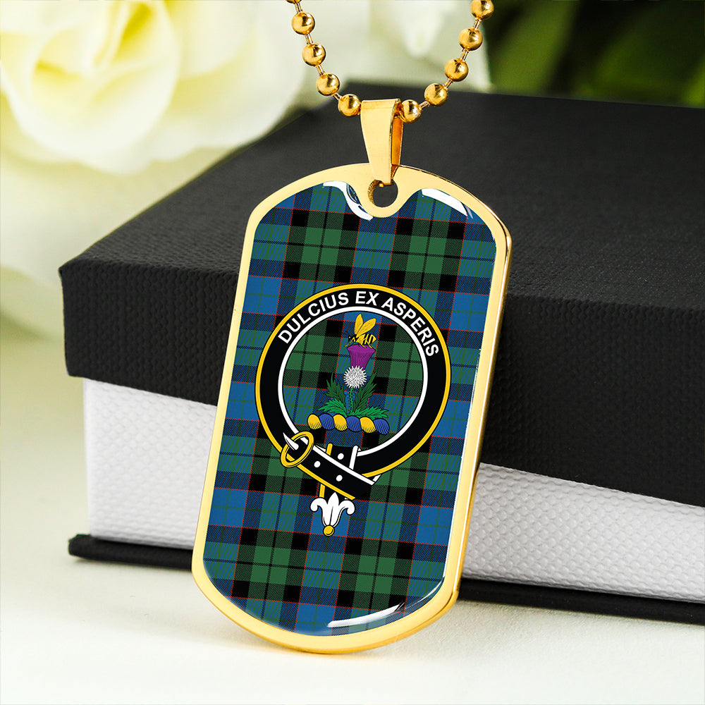 Ferguson of Balquhidder Ancient Clan Badge Classic Tartan Dog Tag Necklace