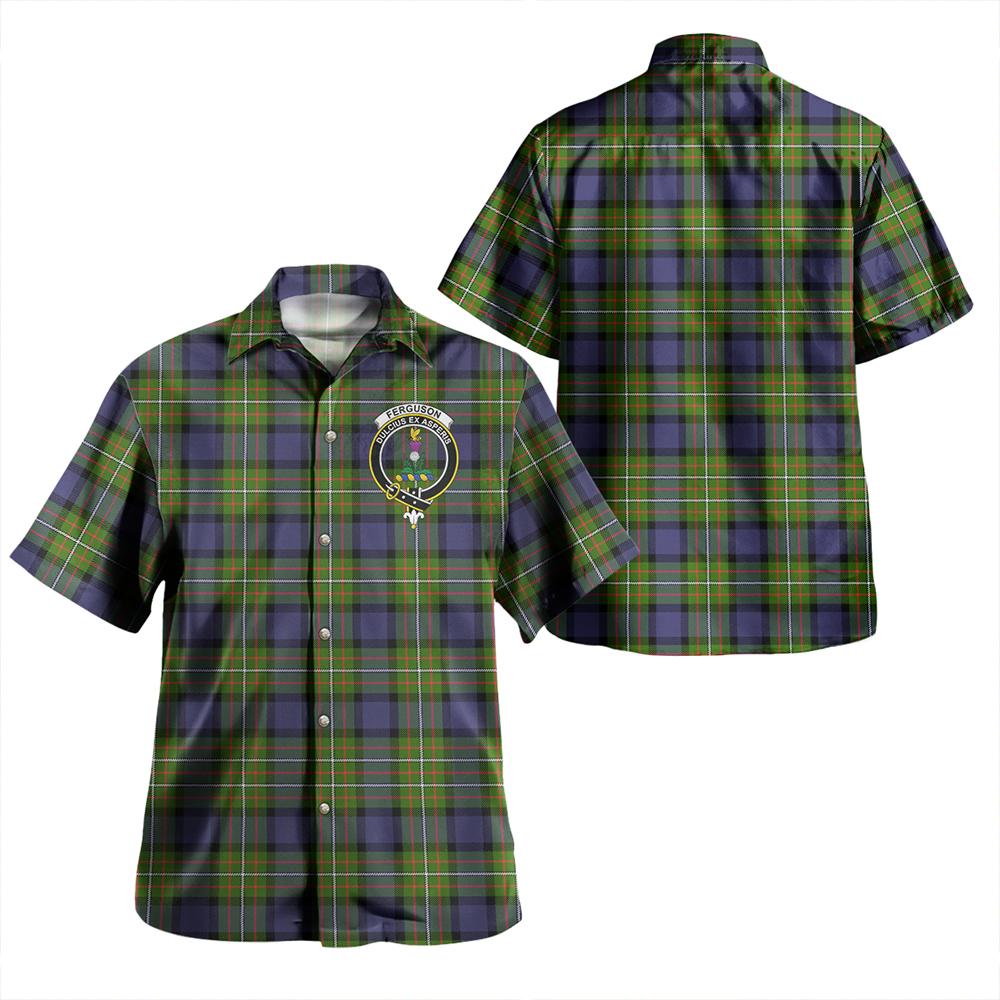 Scottish Tartan Fergusson Modern Clan Hawaiian Shirt Crest Style