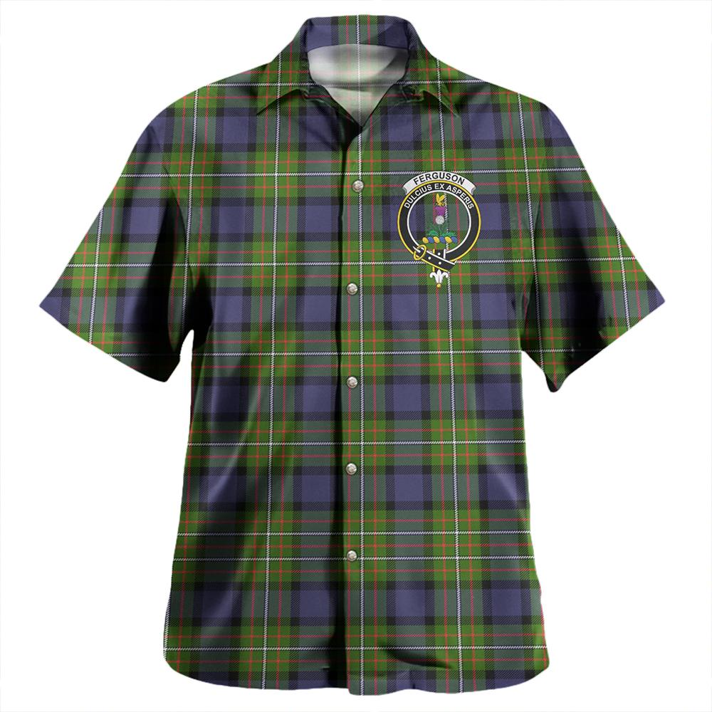 Scottish Tartan Fergusson Modern Clan Hawaiian Shirt Crest Style