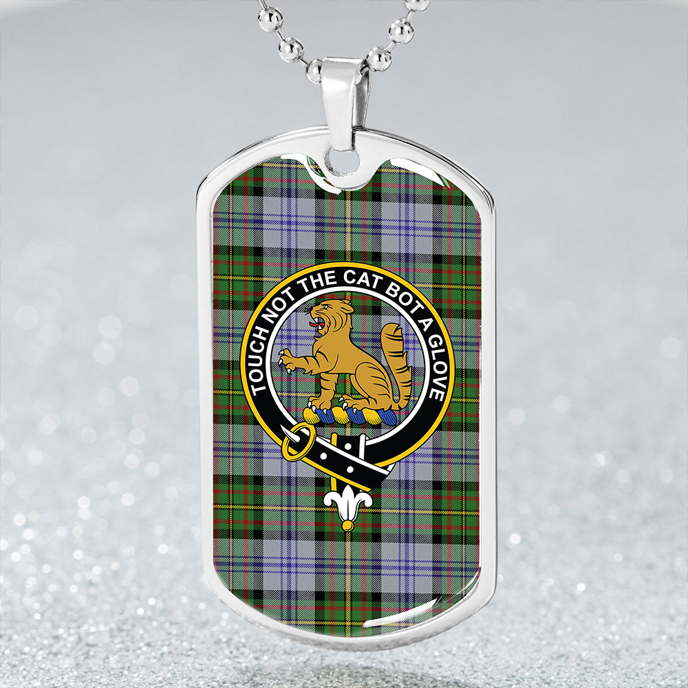 Firth of Tay (Gillies Dress) Modern Clan Badge Classic Tartan Dog Tag Necklace