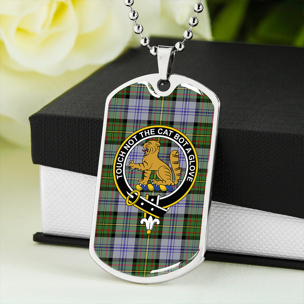 Firth of Tay (Gillies Dress) Modern Clan Badge Classic Tartan Dog Tag Necklace