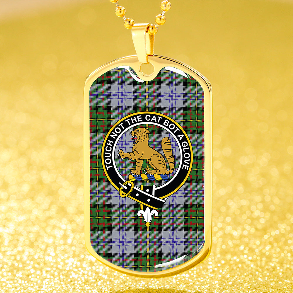 Firth of Tay (Gillies Dress) Modern Clan Badge Classic Tartan Dog Tag Necklace