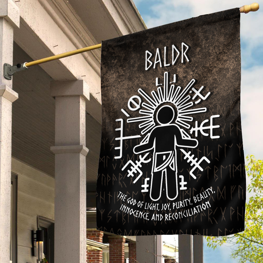 Viking Garden Flag Baldr God