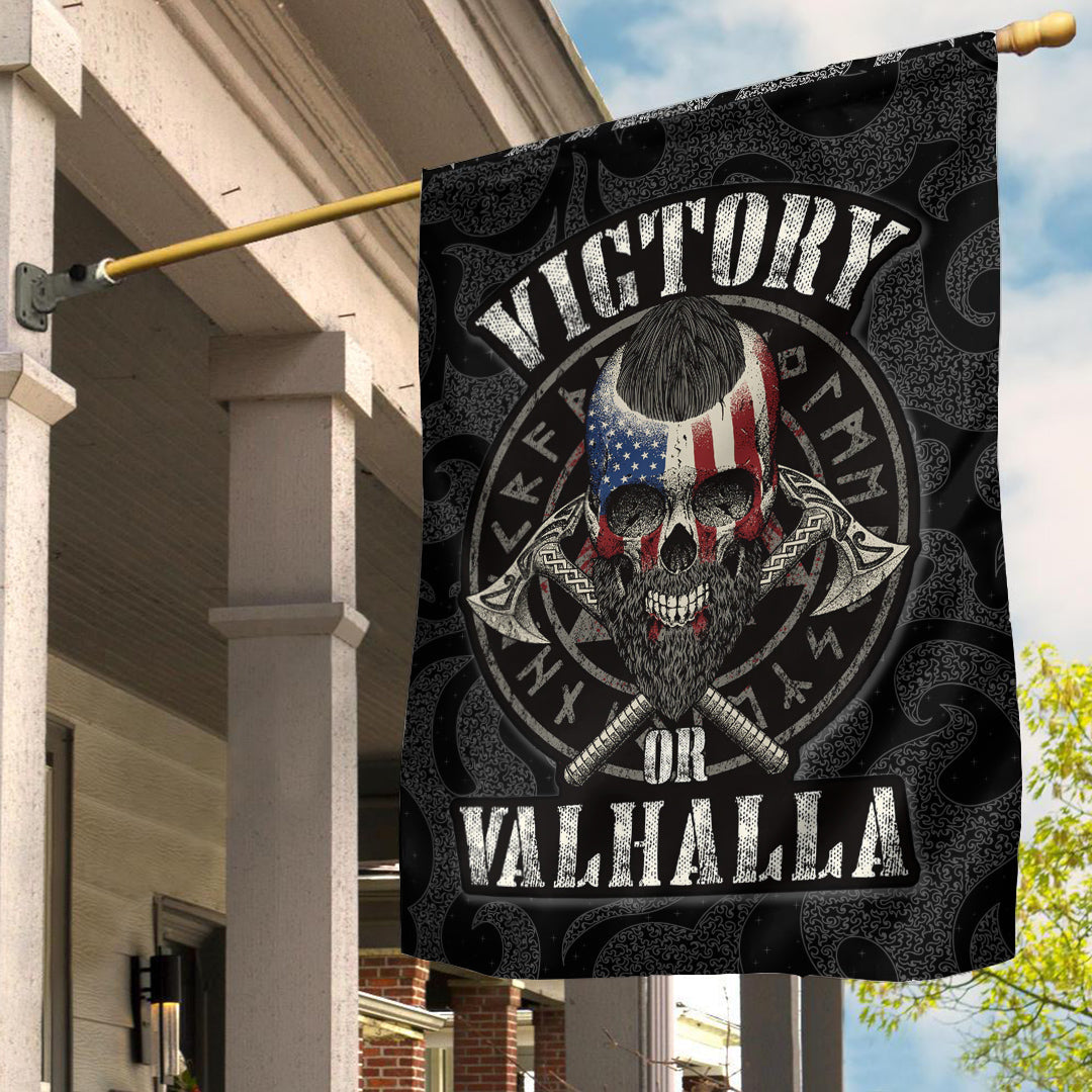 Viking Garden Flag Victory or Valhalla Special Version