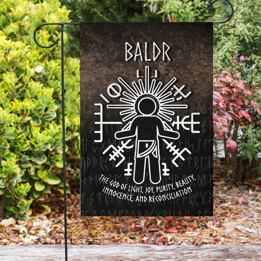 Viking Garden Flag Baldr God