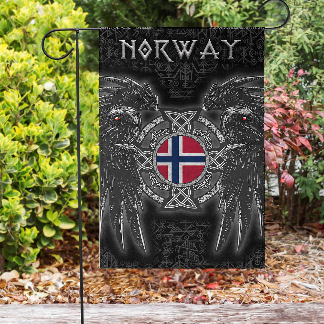 Viking Garden Flag Norway Viking Raven