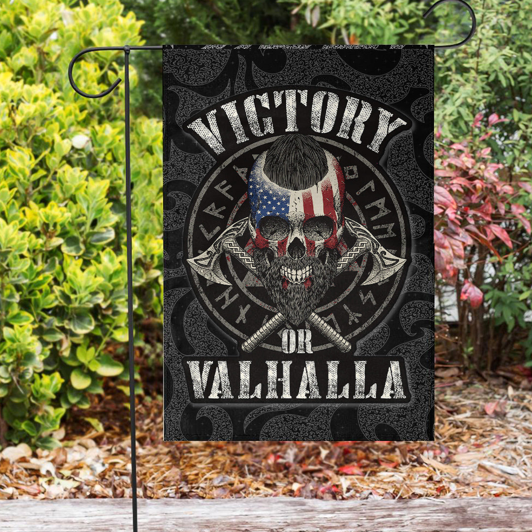 Viking Garden Flag Victory or Valhalla Special Version