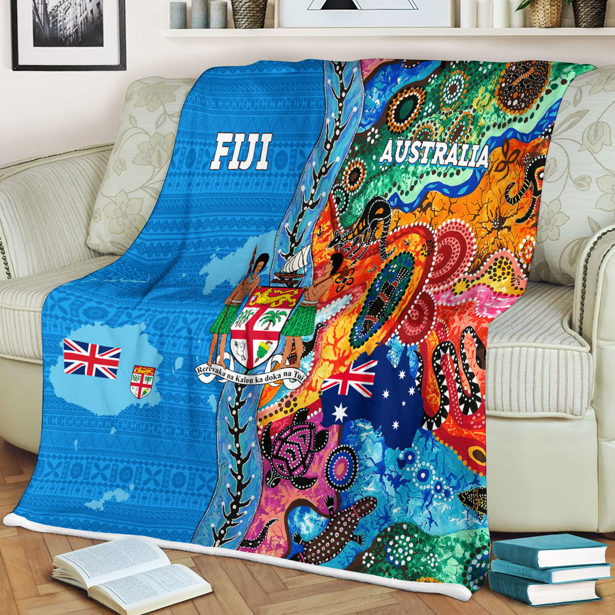 Fiji Tapa & Australia Aboriginal Blanket