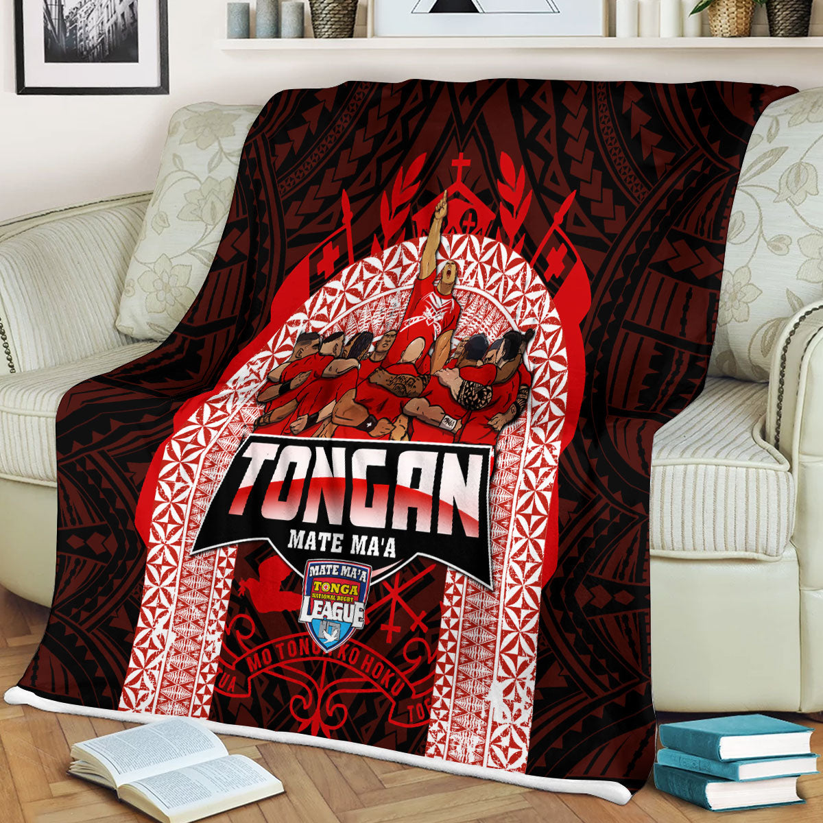 Tonga Mate Ma'a Rugby League Blanket