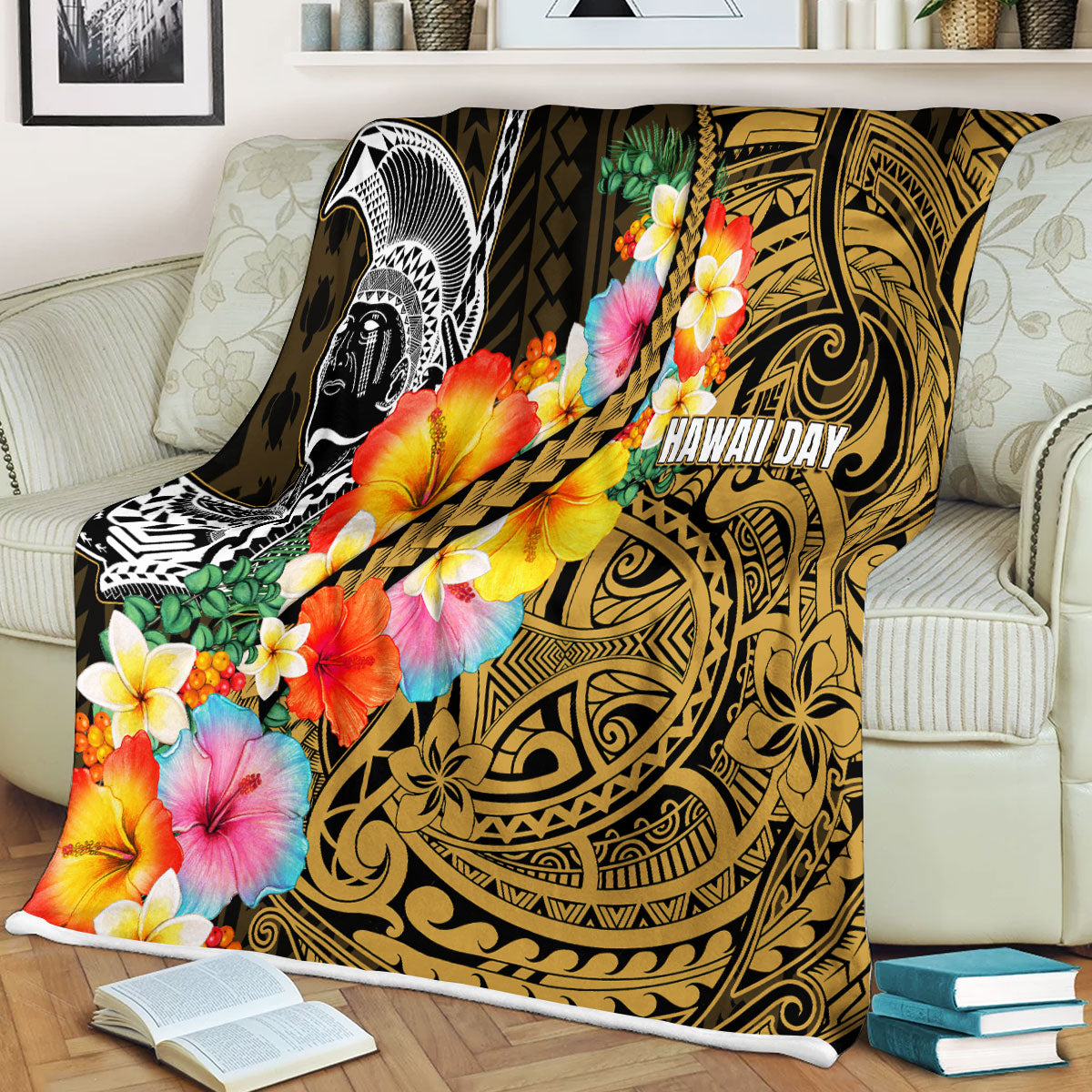 Hawaii Day King Kamehameha Blanket