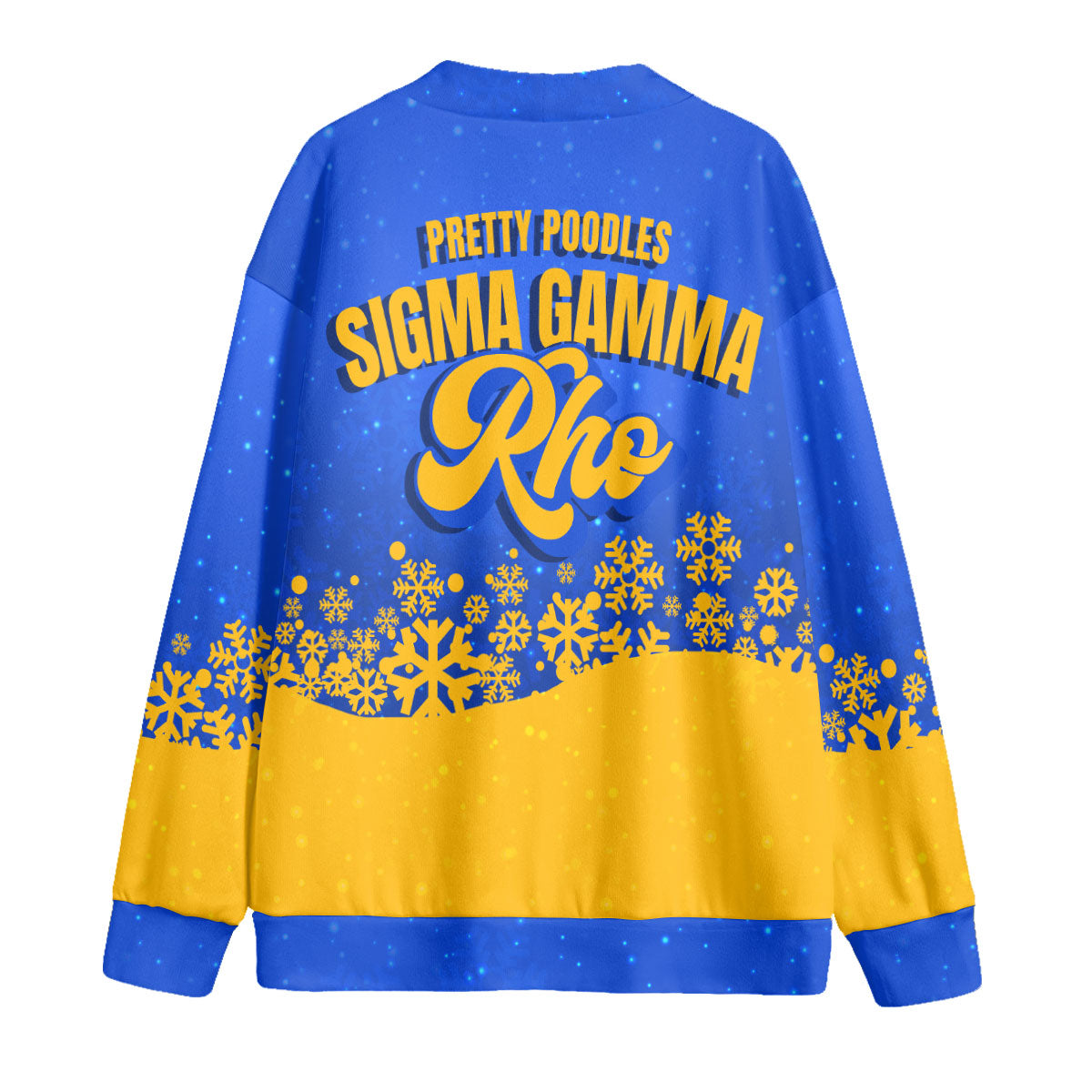 Sorority Shirt - Sigma Gamma Rho Christmas Girl Knitted Fleece Cardigan Pretty Poodles Style