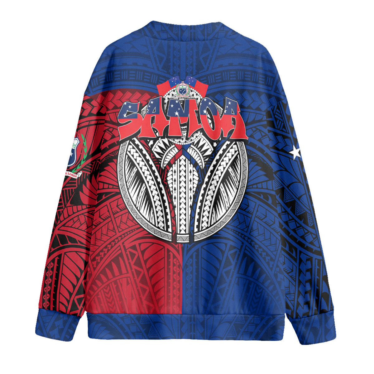 Samoa Independence Day 1st June Knitted Fleece Cardigan