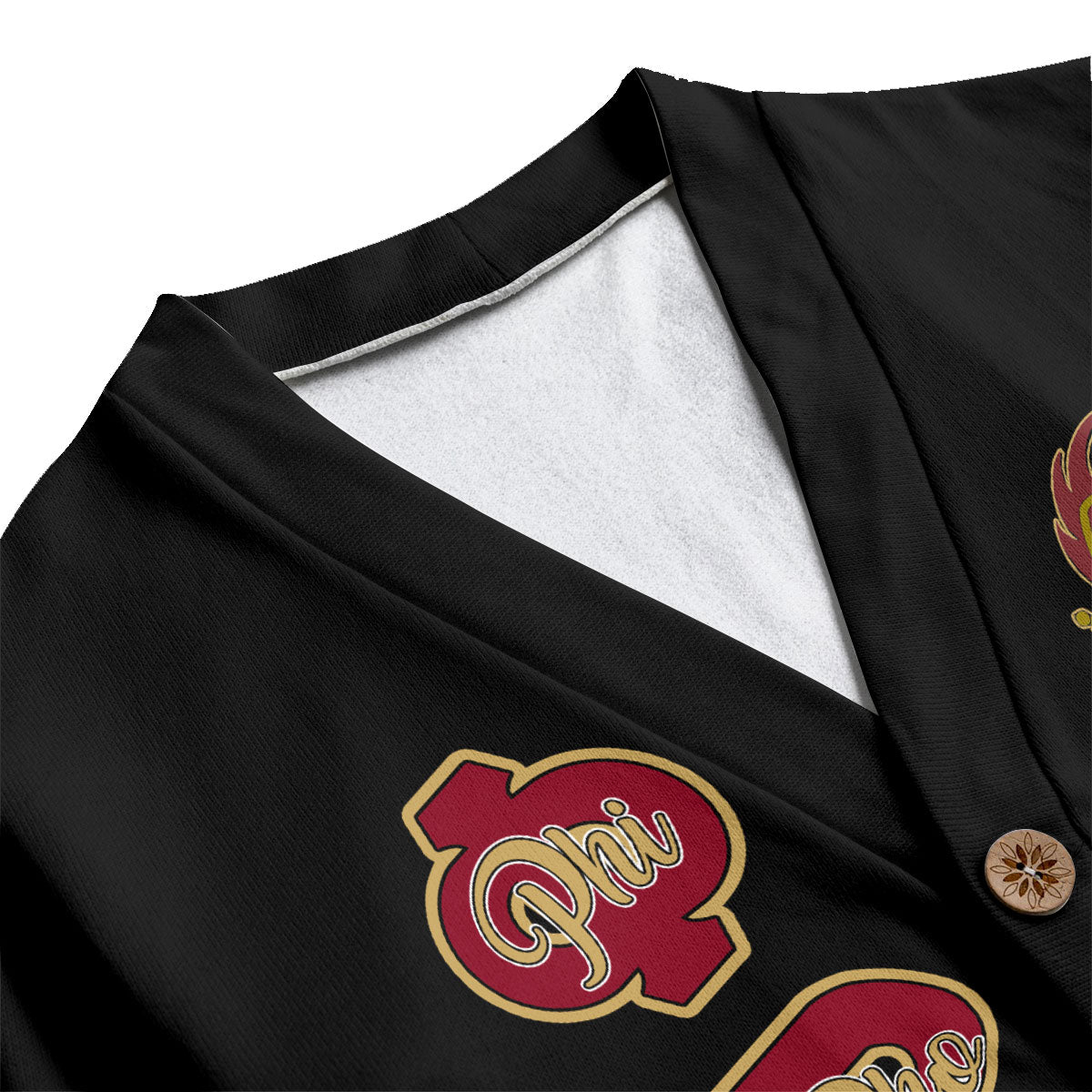 Fraternity Shirt - Personalized Phi Rho Eta Knitted Fleece Cardigan Original Dark Style