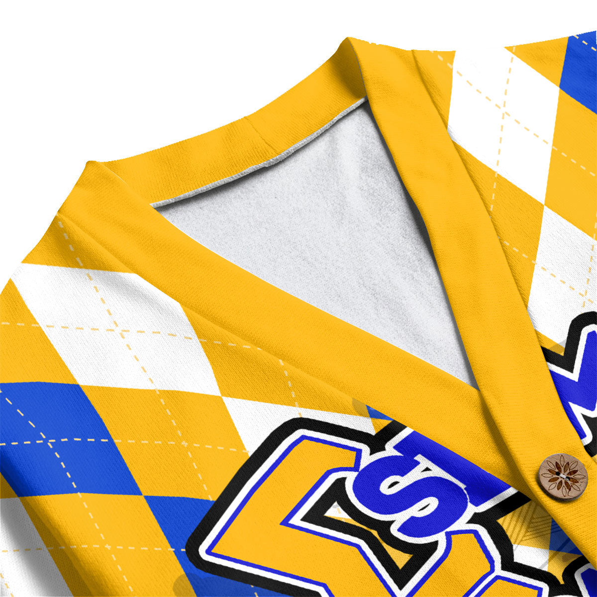 Sorority Shirt - Christmas Sigma Gamma Rho Girl Knitted Fleece Cardigan Rhombus Pattern Style