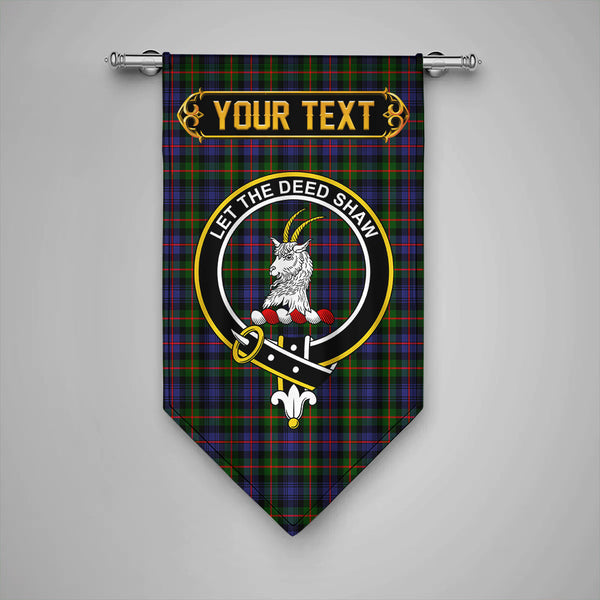 Fleming Clan Badge Tartan Gonfalon Personalize