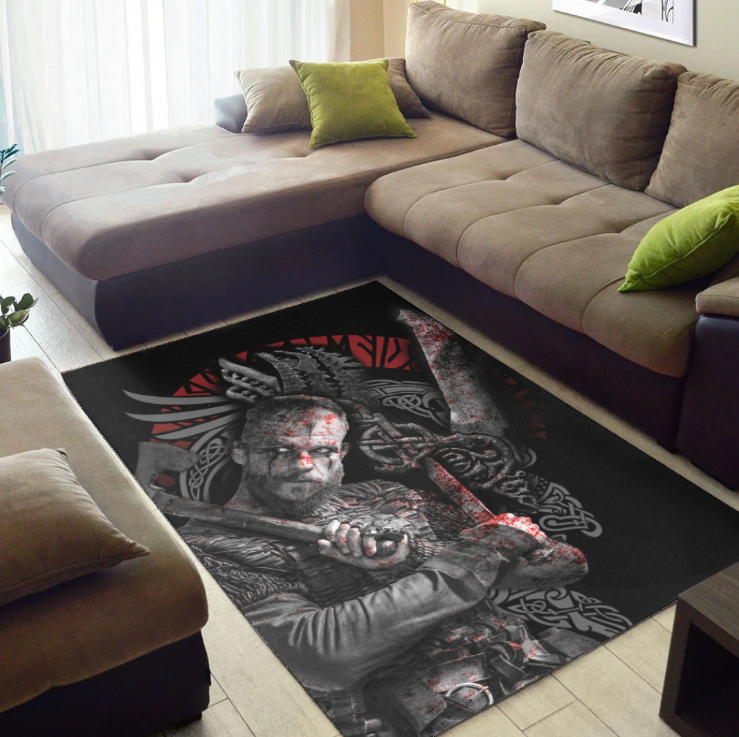 Viking Area Rug Floki Viking 3D