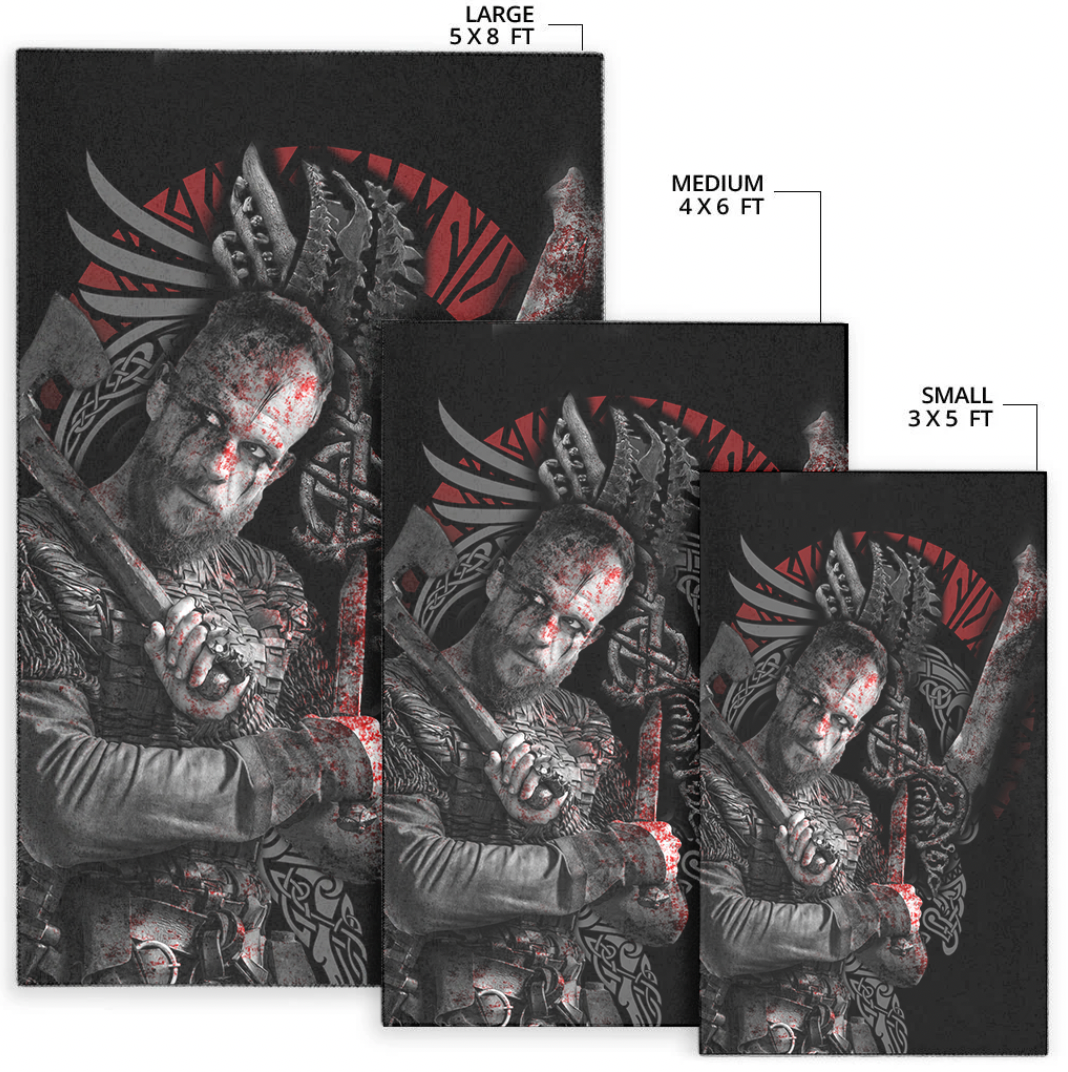 Viking Area Rug Floki Viking 3D