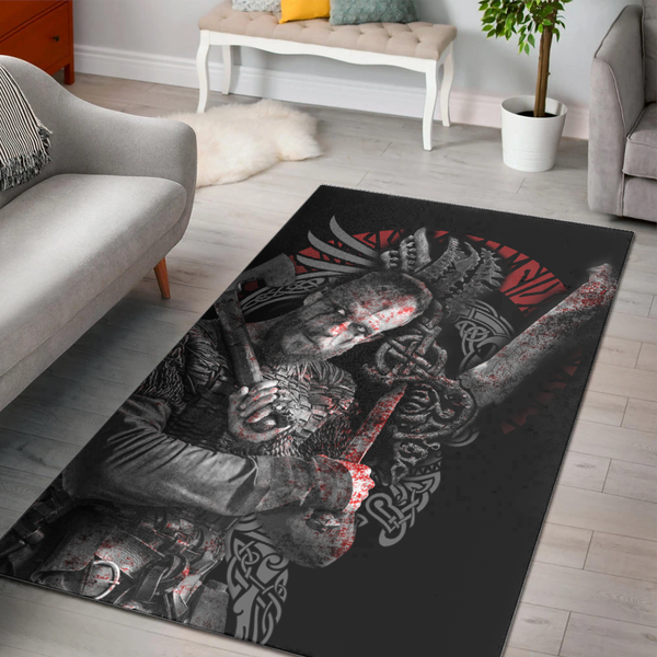 Viking Area Rug Floki Viking 3D