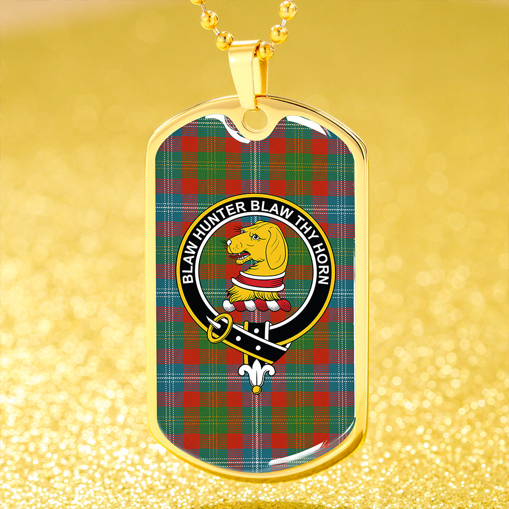 Forrester Ancient Clan Badge Classic Tartan Dog Tag Necklace