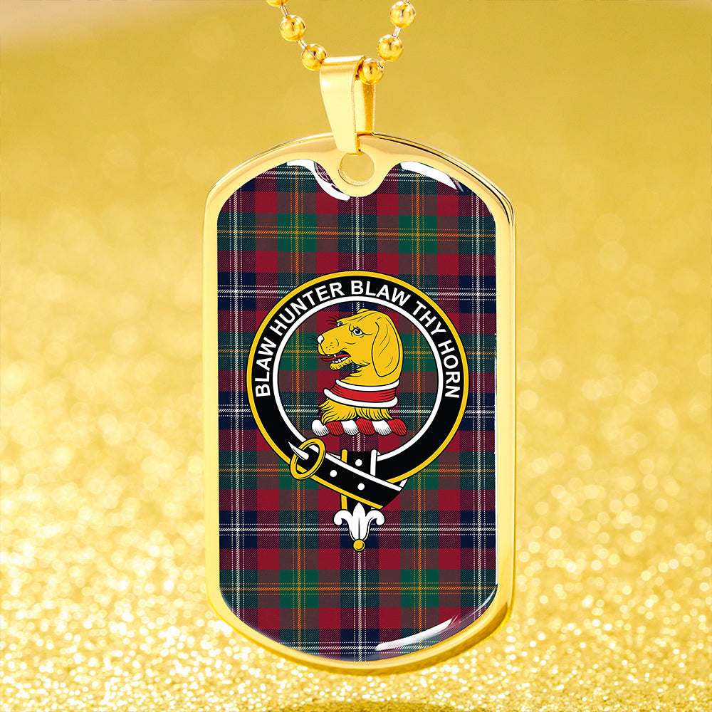 Forrester Modern Clan Badge Classic Tartan Dog Tag Necklace