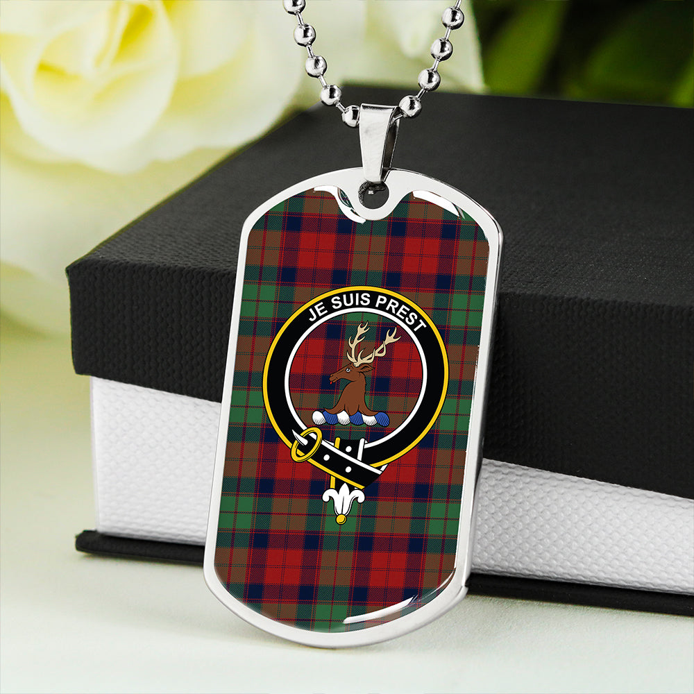 Fraser of Altyre Modern Clan Badge Classic Tartan Dog Tag Necklace