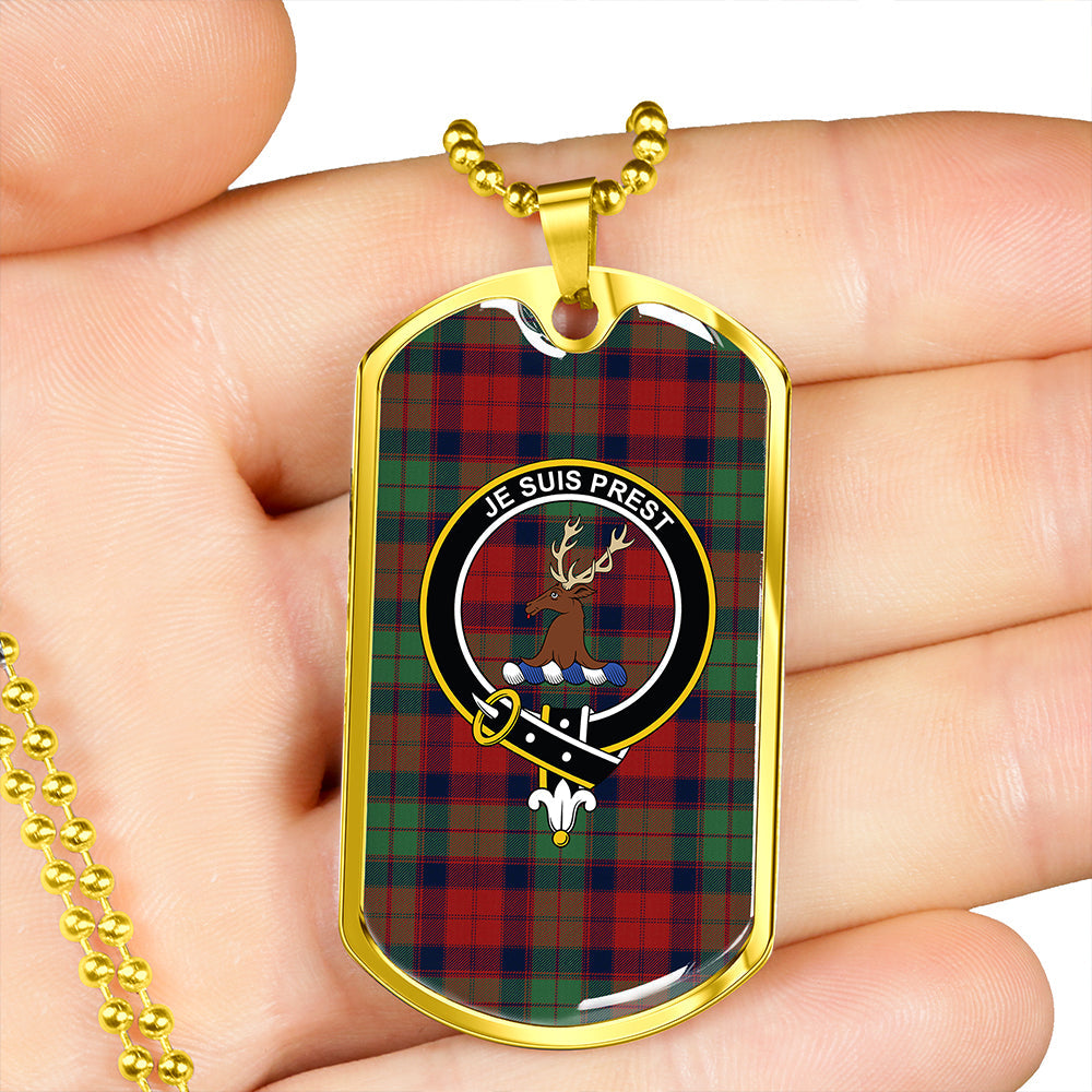 Fraser of Altyre Modern Clan Badge Classic Tartan Dog Tag Necklace