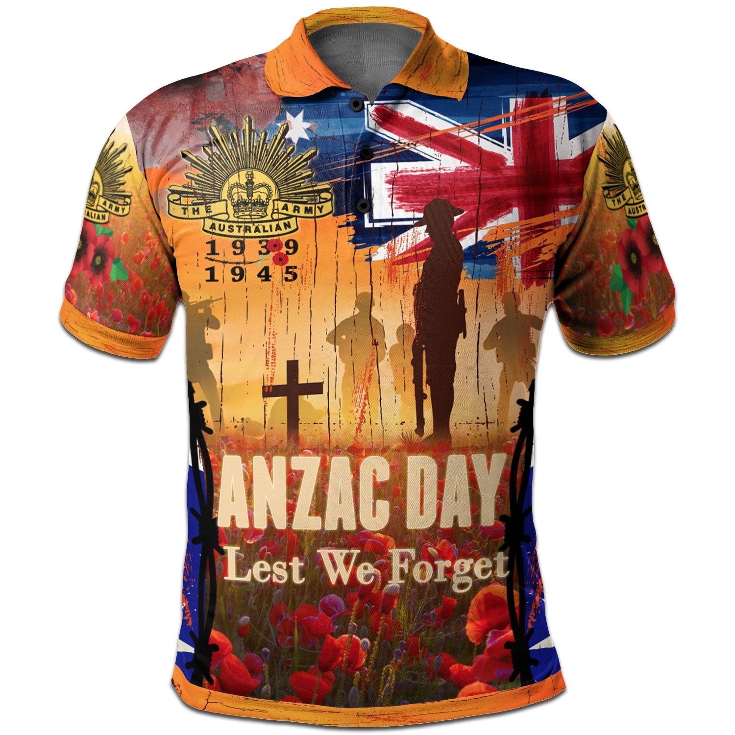 Anzac Polo - Australia Anzac Day 2022 Anzac Day Commemoration 1939 - 1945 Polo Shirt