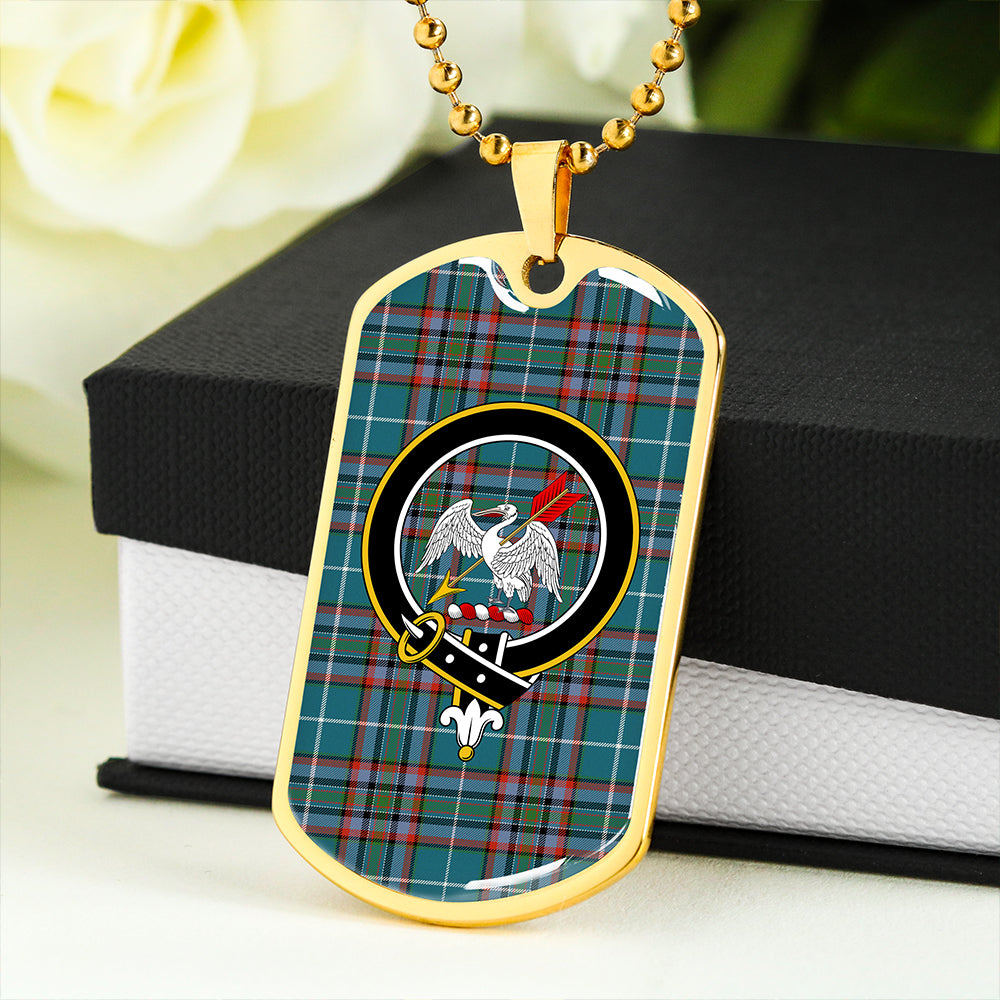 Gammell Dress Ancient Clan Badge Classic Tartan Dog Tag Necklace