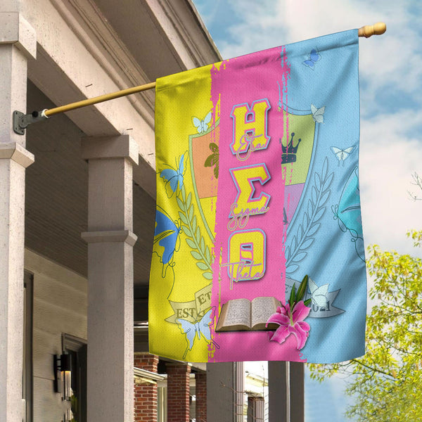 Sorority Garden Flag - Eta Sigma Theta Garden Flag Crest Style