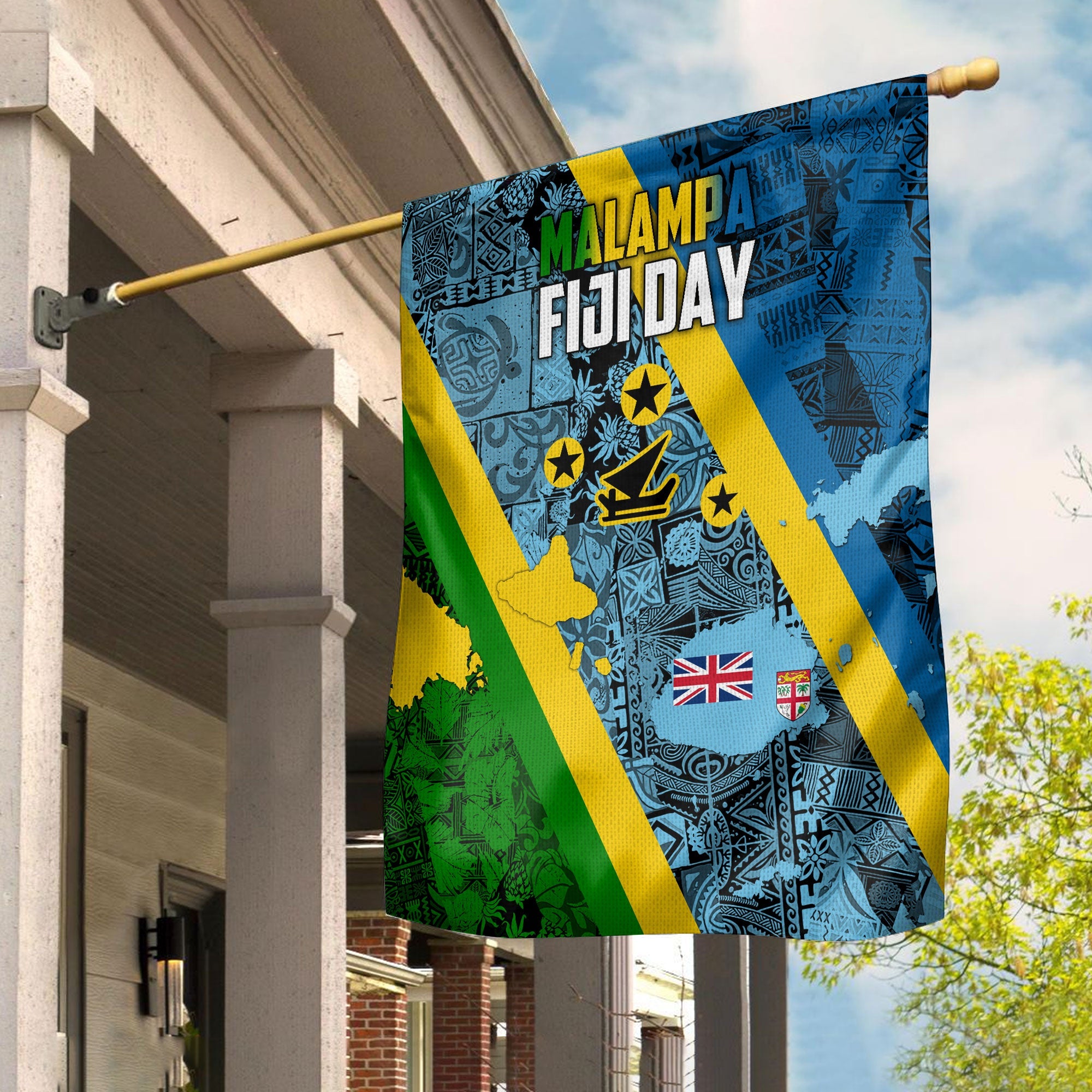 Malampa Fiji Day Garden Flag