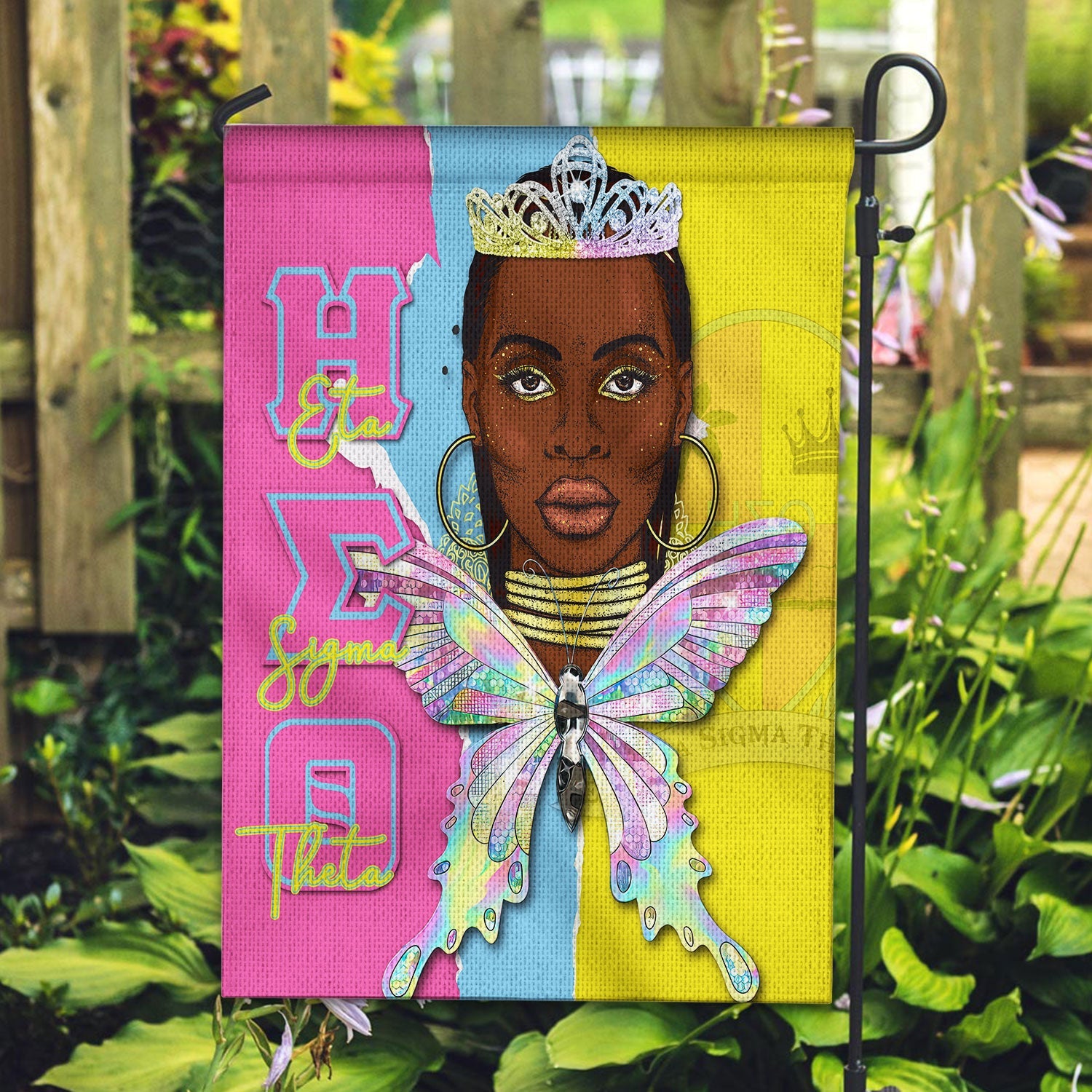 Sorority Garden Flag - Eta Sigma Theta Garden Flag Queen Style