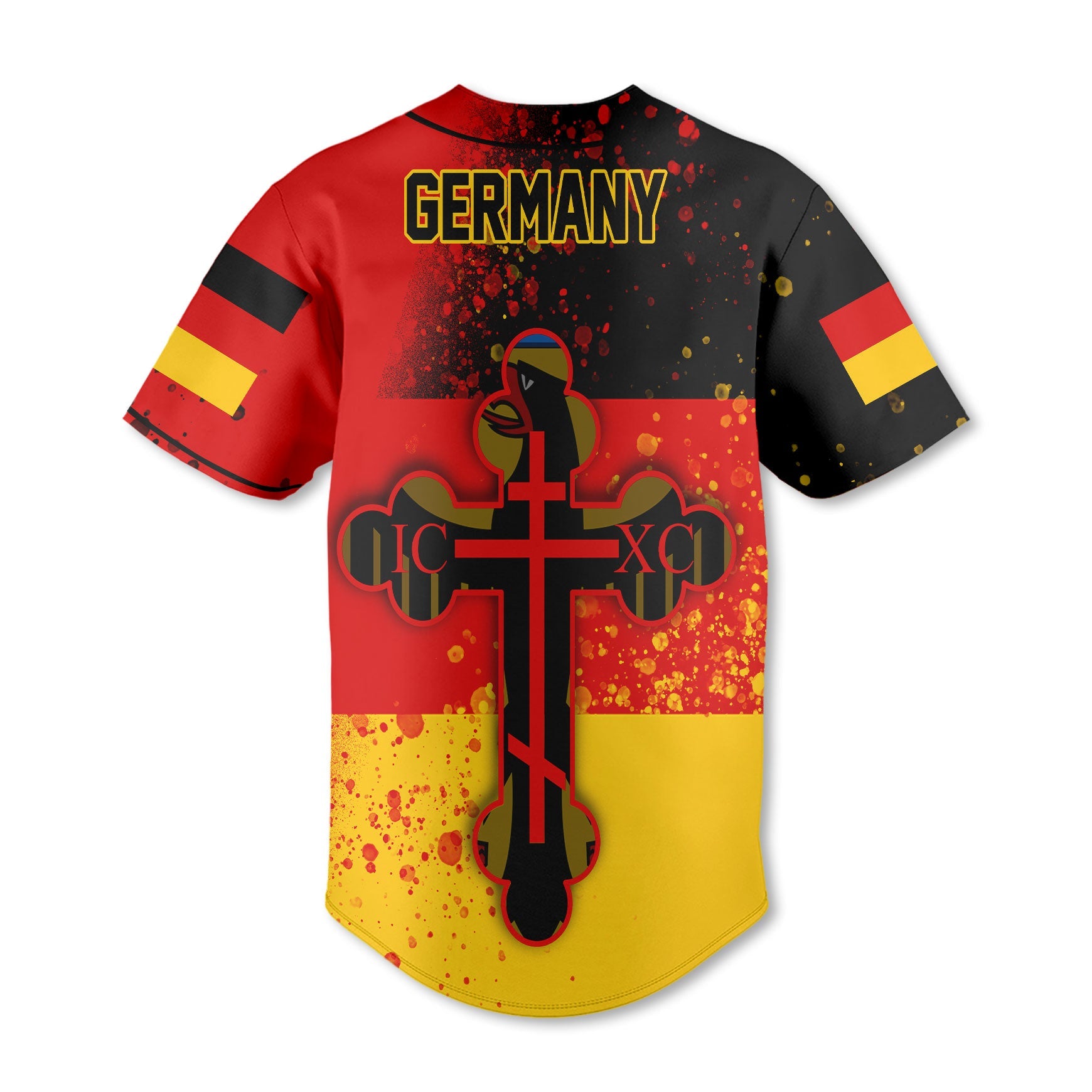 Germany Baseball Jersey Flag & Coat Of Arms Orthodox Style