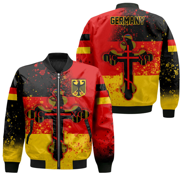 Germany Bomber Jacket Flag & Coat Of Arms Orthodox Style