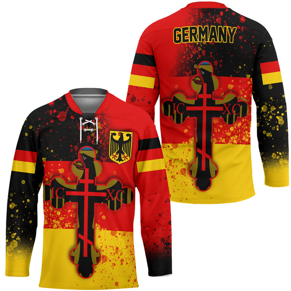 Germany Hockey Jersey Flag & Coat Of Arms Orthodox Style