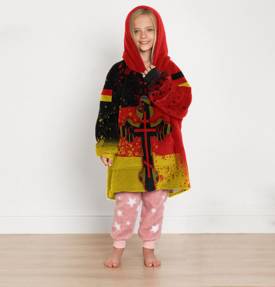 Germany Kid Snug Hoodie Flag & Coat Of Arms Orthodox Style