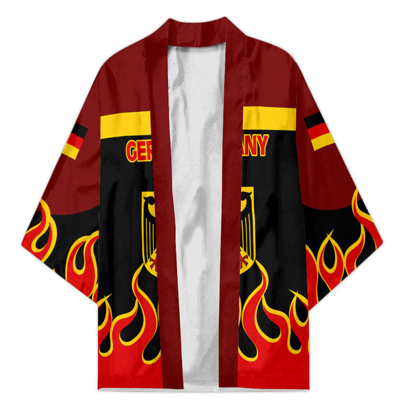 Germany Kimono Flag & Coat Of Arms Fire Hockey Style