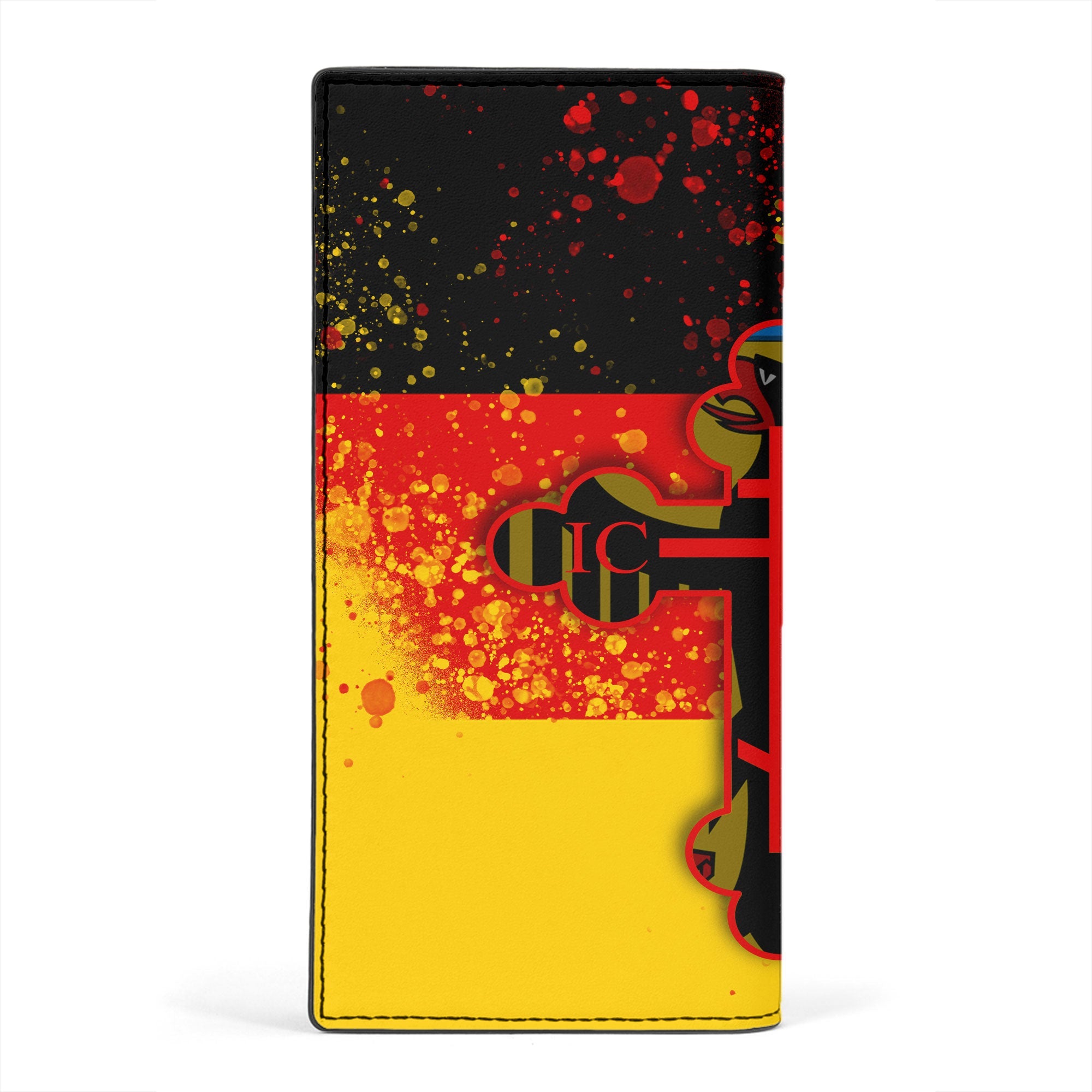 Germany Leather Wallet Flag & Coat Of Arms Orthodox Style